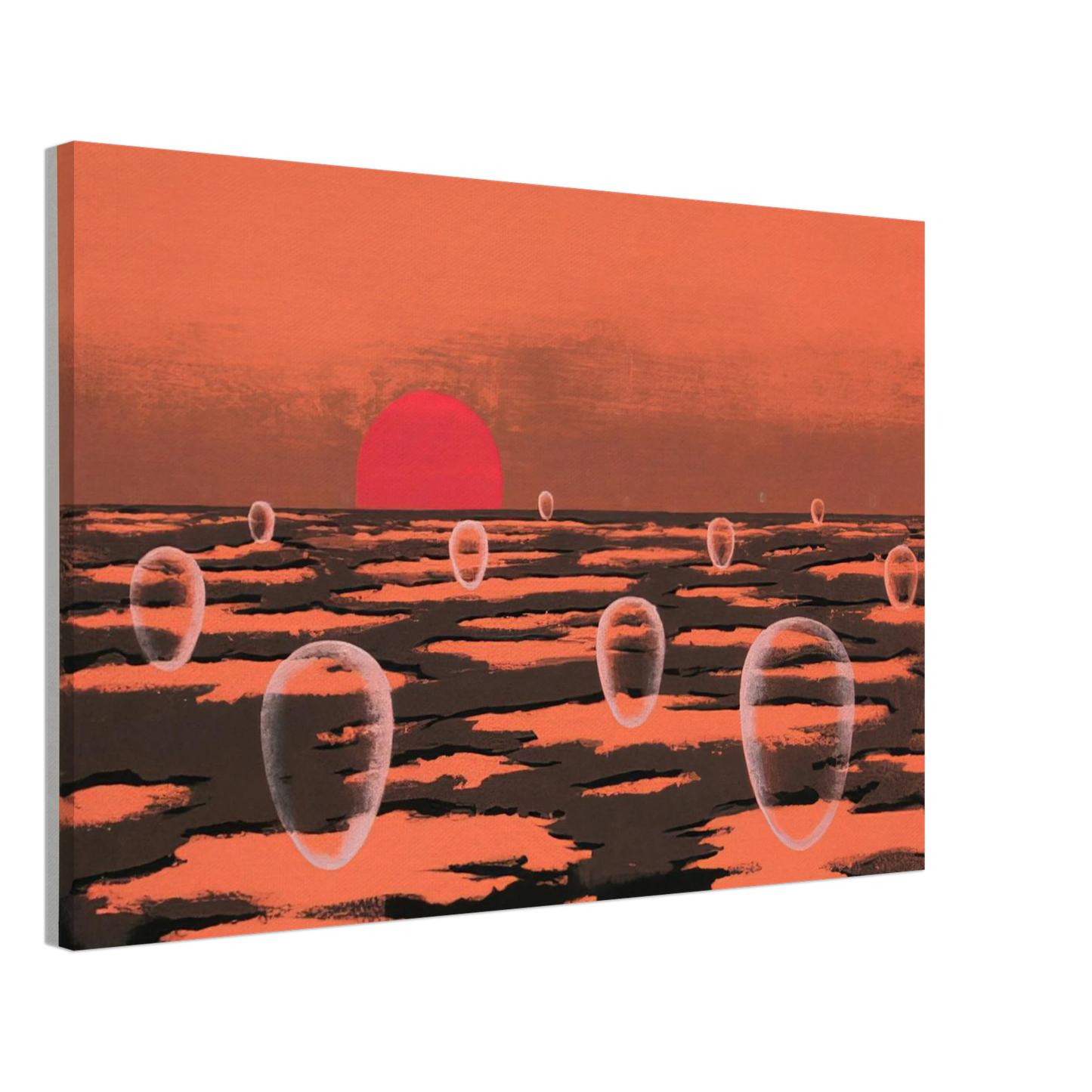 Clarence Holbrook Carter - Eschantos 28 - 1977 Canvas - 40x60 cm / 16x24 inches-canvas