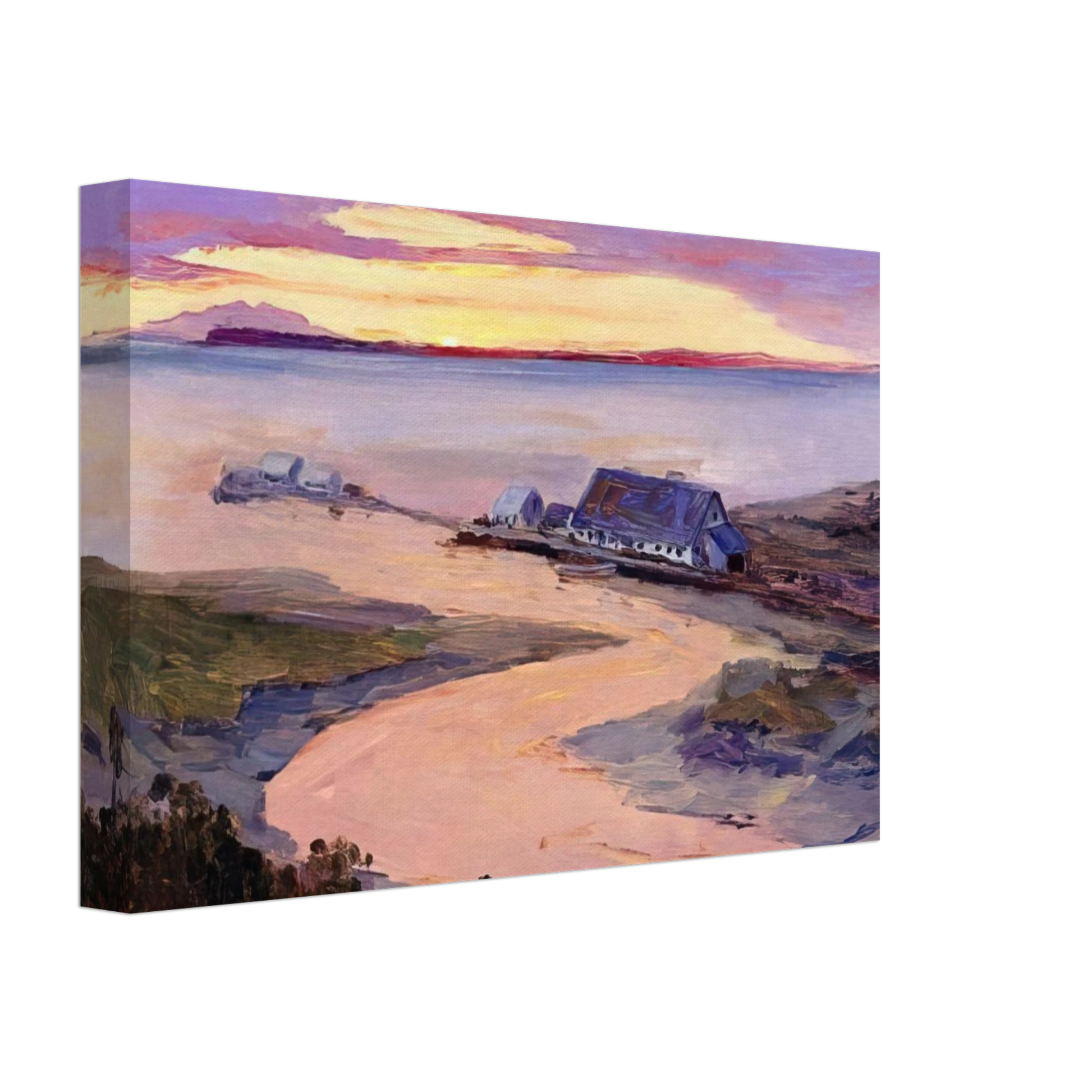 Sydney Laurence - Emard Salmon Cannery - 1915 Canvas - 40x60 cm / 16x24 inches-canvas