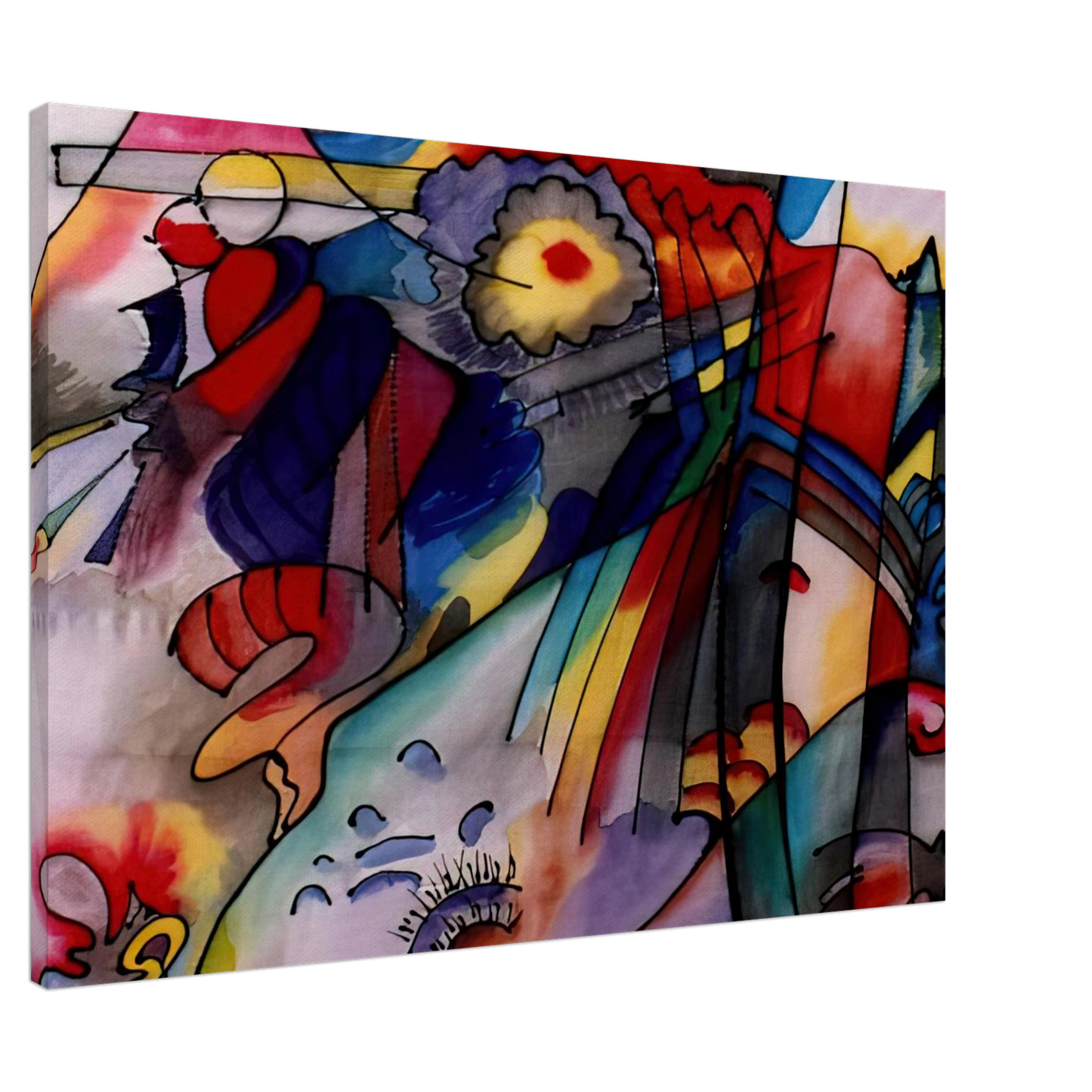 Wassily Kandinsky - NOT_DETECTED_189363 Canvas - 20x30 cm / 8x12 inches-canvas