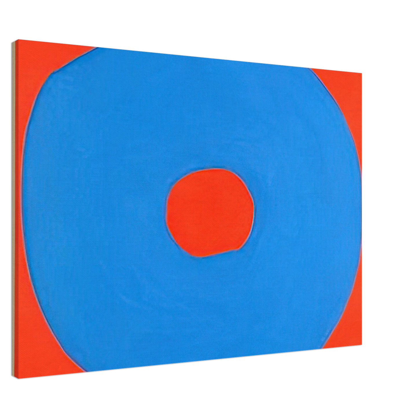Jiro Yoshihara - Circle - 1971 Canvas - 20x30 cm / 8x12 inches-canvas