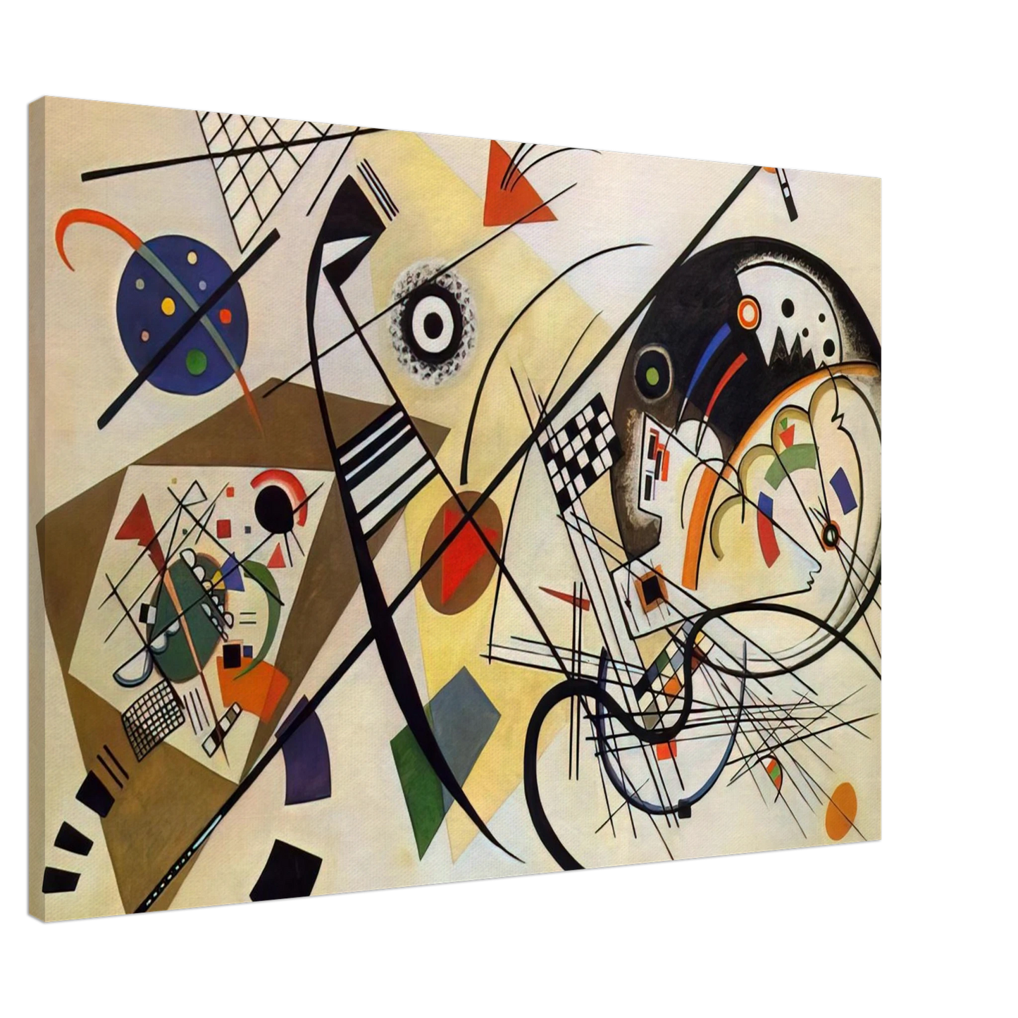 Wassily Kandinsky - TRANSVERSE LINE 1923 Canvas - 20x30 cm / 8x12 inches-canvas