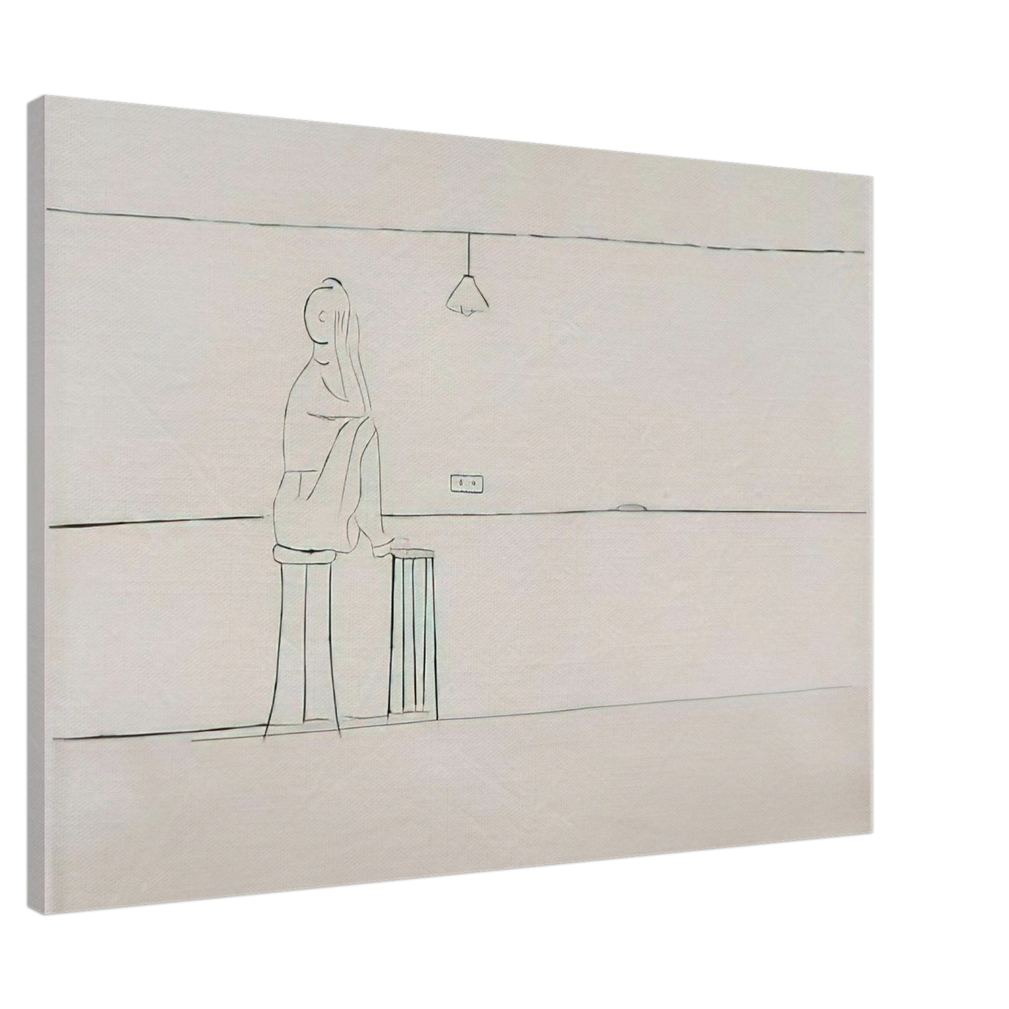 Louise Bourgeois - EMPTY NEST 1994 Canvas - 20x30 cm / 8x12 inches-canvas