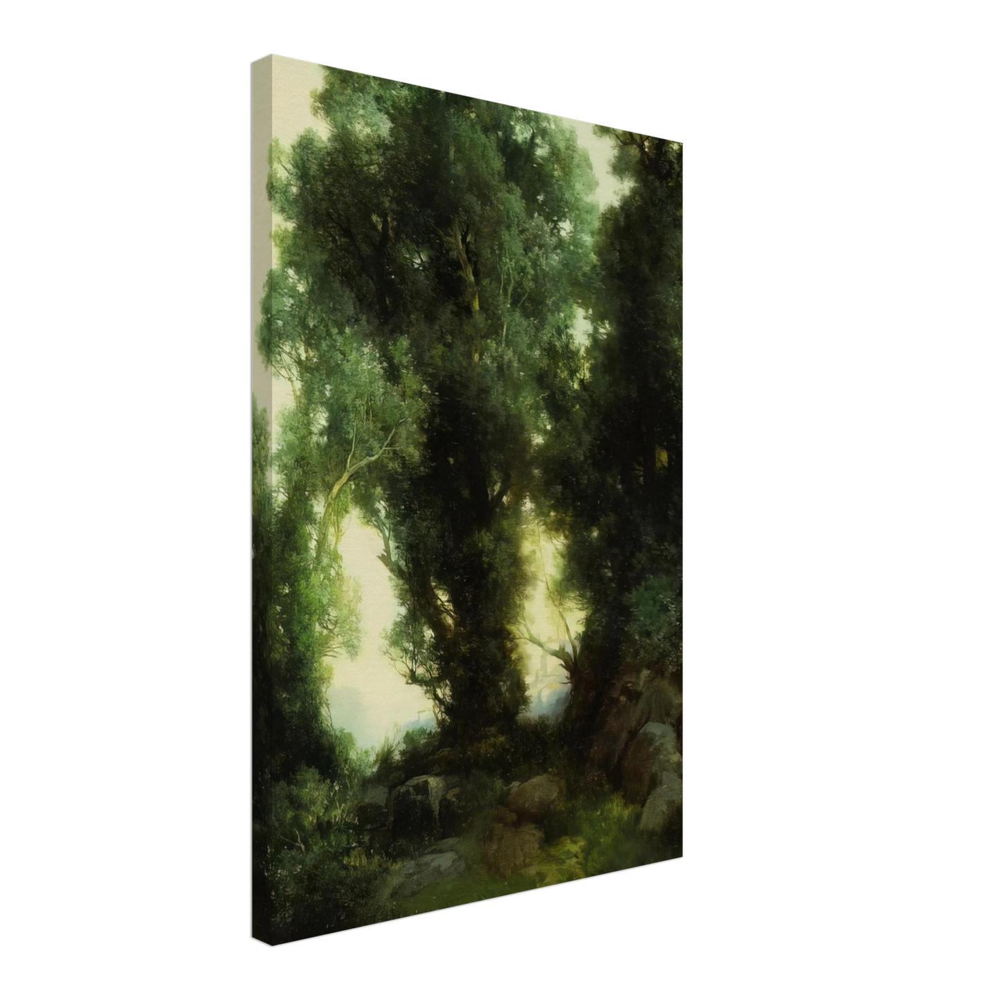 Thomas Moran - The Bathing Hole Canvas - 40x60 cm / 16x24 inches-canvas