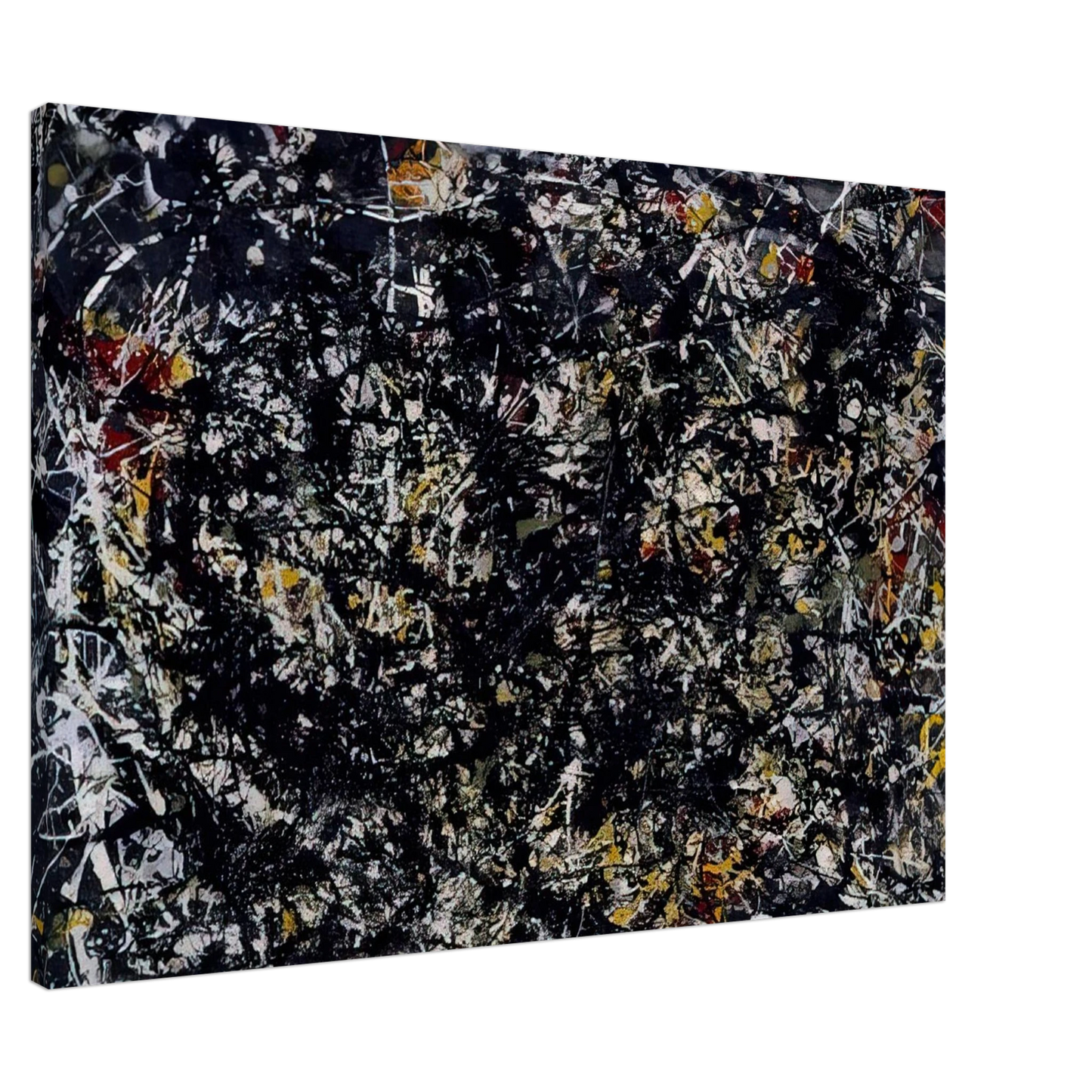 Jackson Pollock - NUMBER 6 1949 Canvas - 20x30 cm / 8x12 inches-canvas