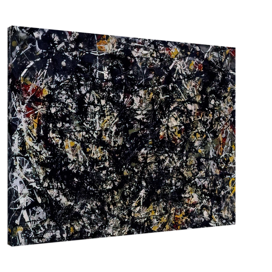 Jackson Pollock - NUMBER 6 1949 Canvas - 20x30 cm / 8x12 inches-canvas
