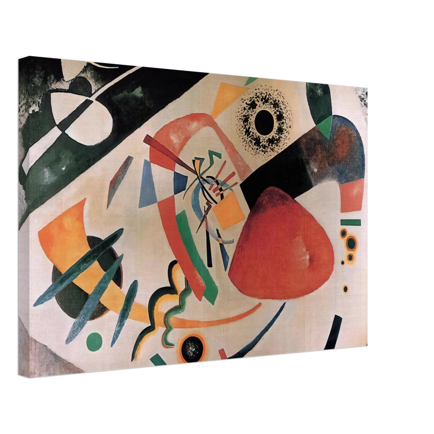 Wassily Kandinsky - RED SPOT II 1921 Canvas - 40x60 cm / 16x24 inches-canvas