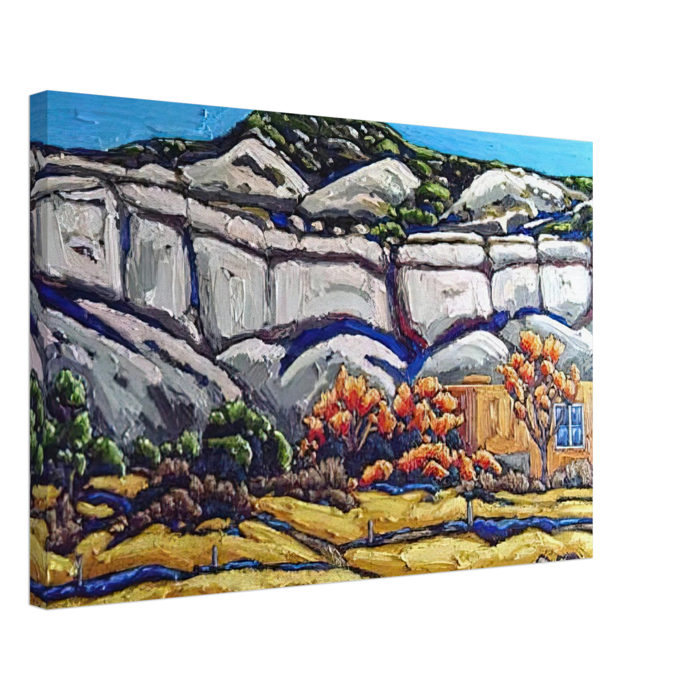 Georgia O'Keeffe - Ghost Ranch Painting Canvas - 40x60 cm / 16x24 inches-canvas