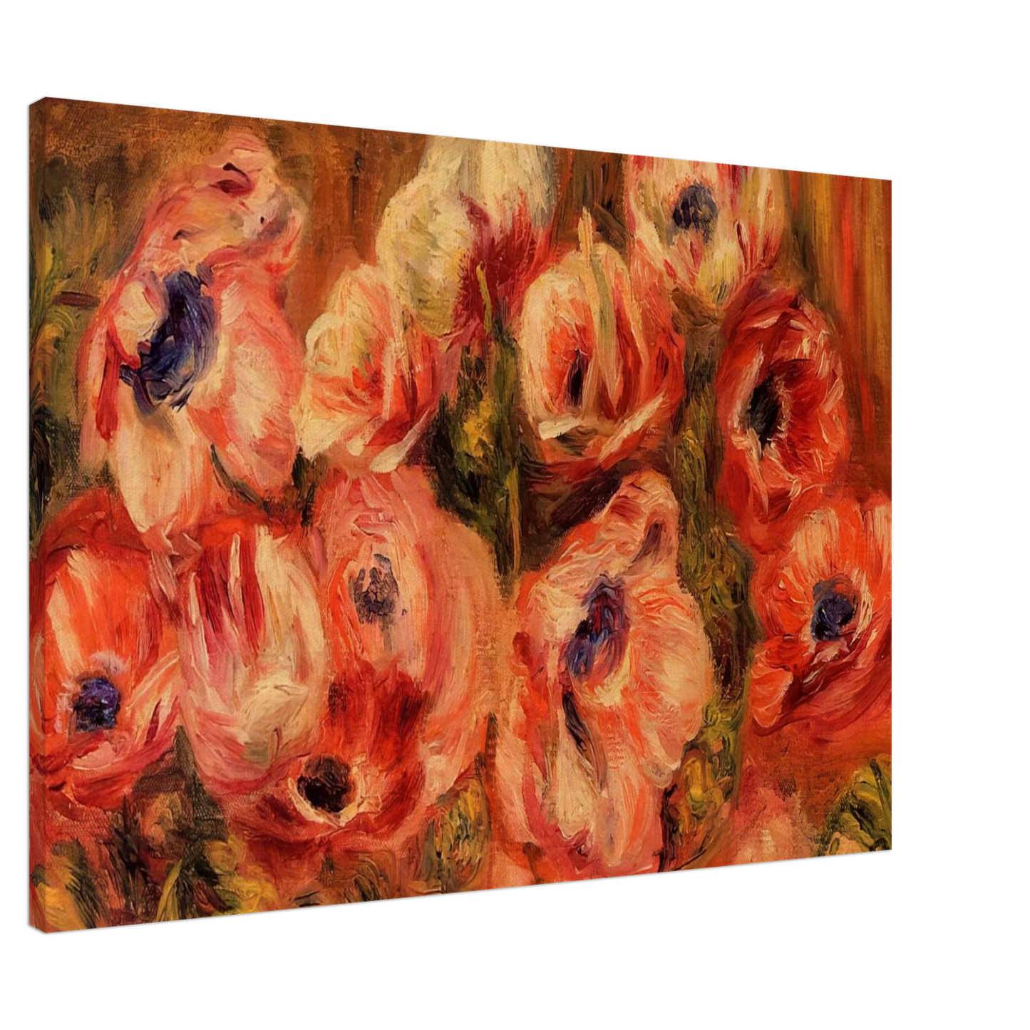 Pierre-Auguste Renoir - Anemones Canvas - 20x30 cm / 8x12 inches-canvas