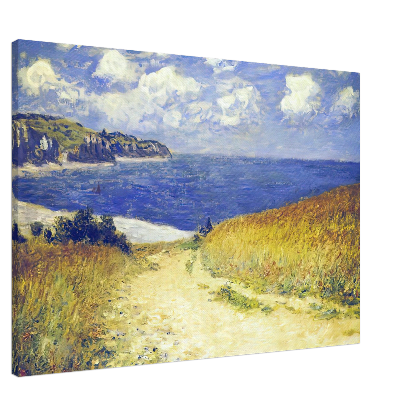 claude monet - Alley near Pourville Canvas - 20x30 cm / 8x12 inches-canvas