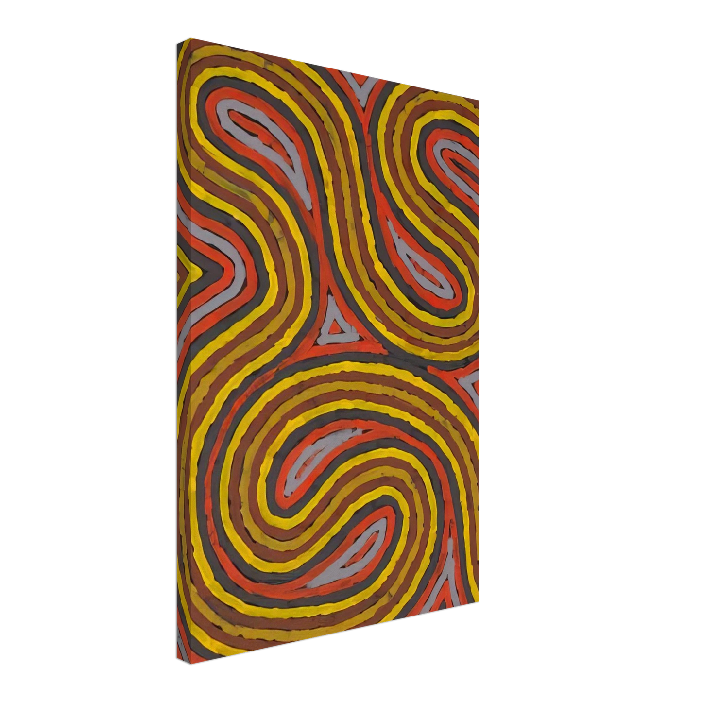 Clifford Possum Tjapaltjarri - Narripi Worm Dreaming - 1997 Canvas - 40x60 cm / 16x24 inches-canvas