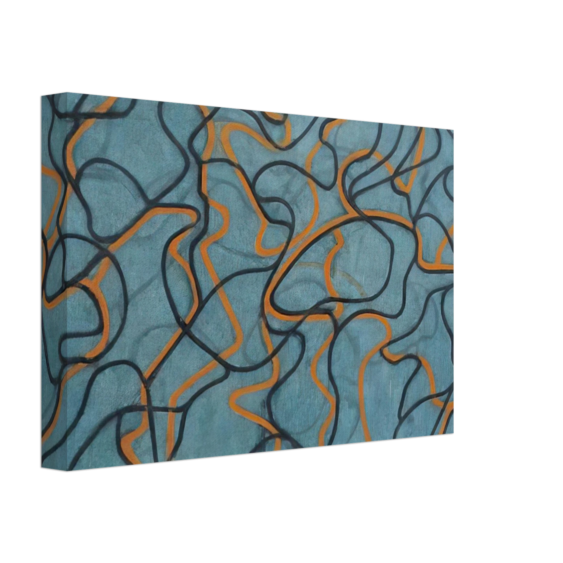 Brice Marden - Letter About Rocks #3, Blue Ground - 2010 Canvas - 70x100 cm / 28x40 inches-canvas