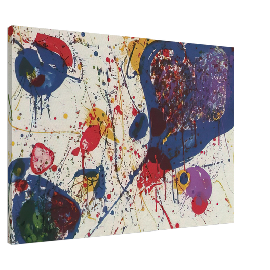 Sam Francis - Light Violet  Lembark L20  Canvas - 20x30 cm / 8x12 inches-canvas