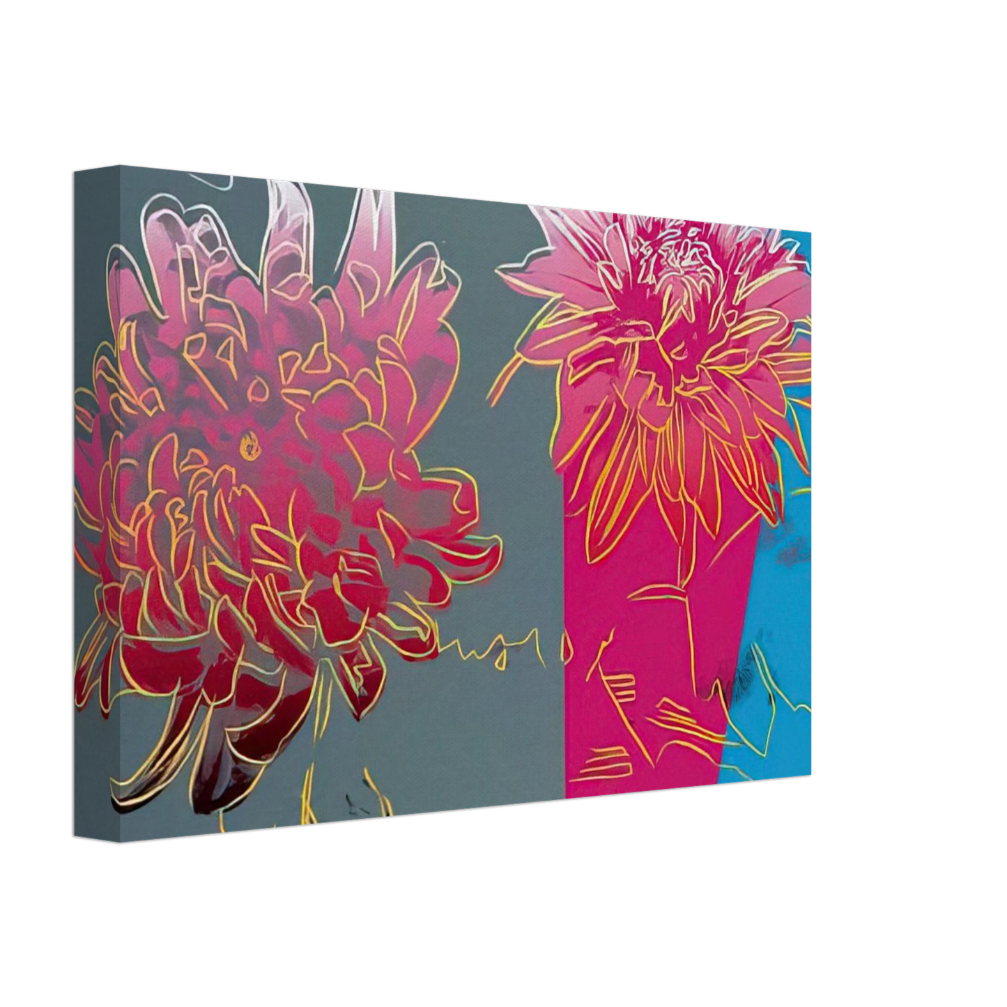 Andy Warhol - Kiku Canvas - 70x100 cm / 28x40 inches-canvas