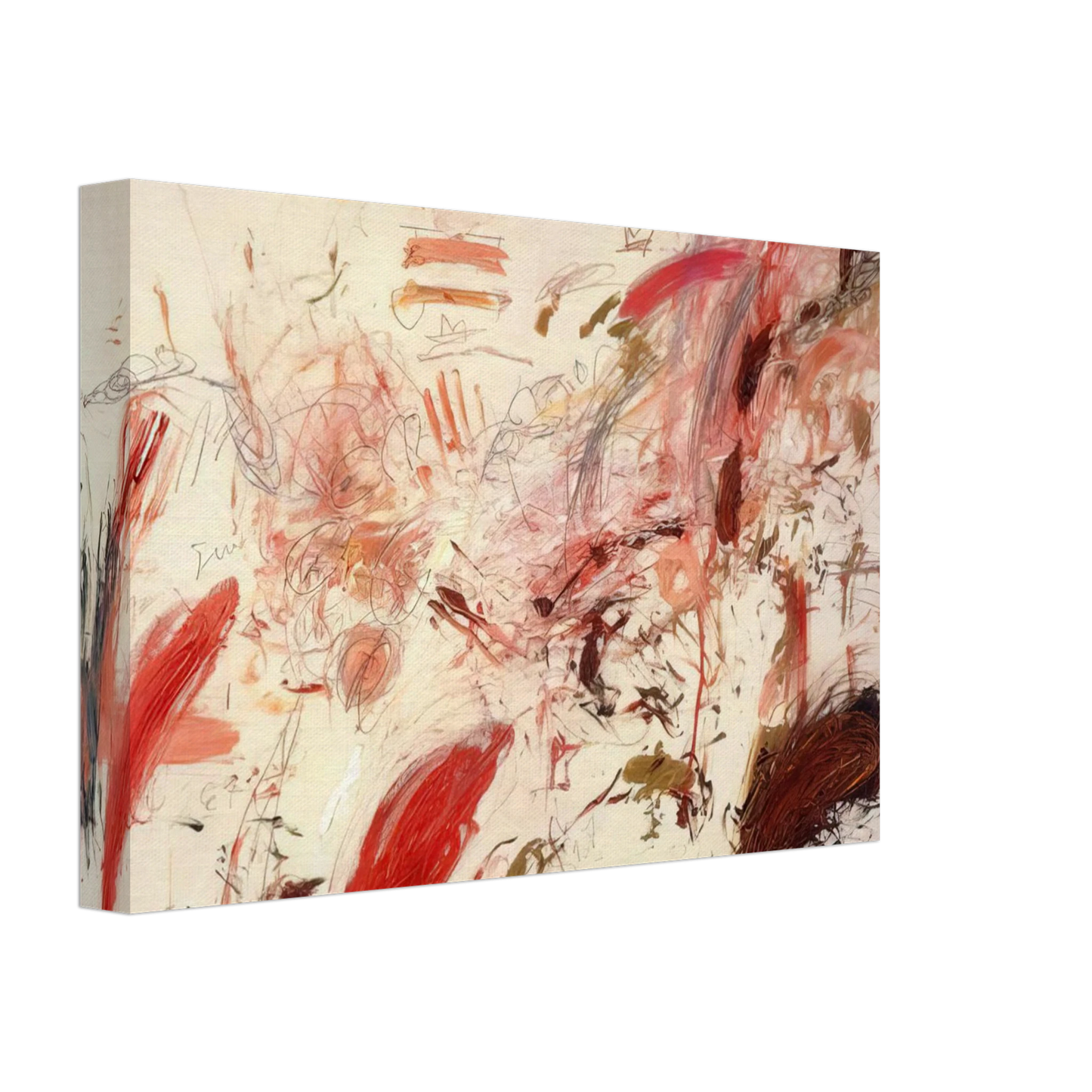 Cy Twombly - Ferragosto IV Canvas - 40x60 cm / 16x24 inches-canvas