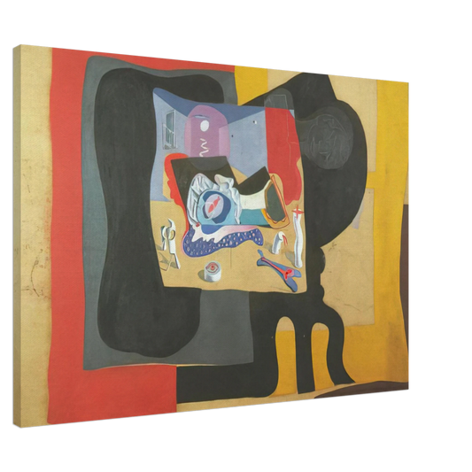 Salvador Dali - STILL LIFE WITH MOONIGHT Canvas - 20x30 cm / 8x12 inches-canvas