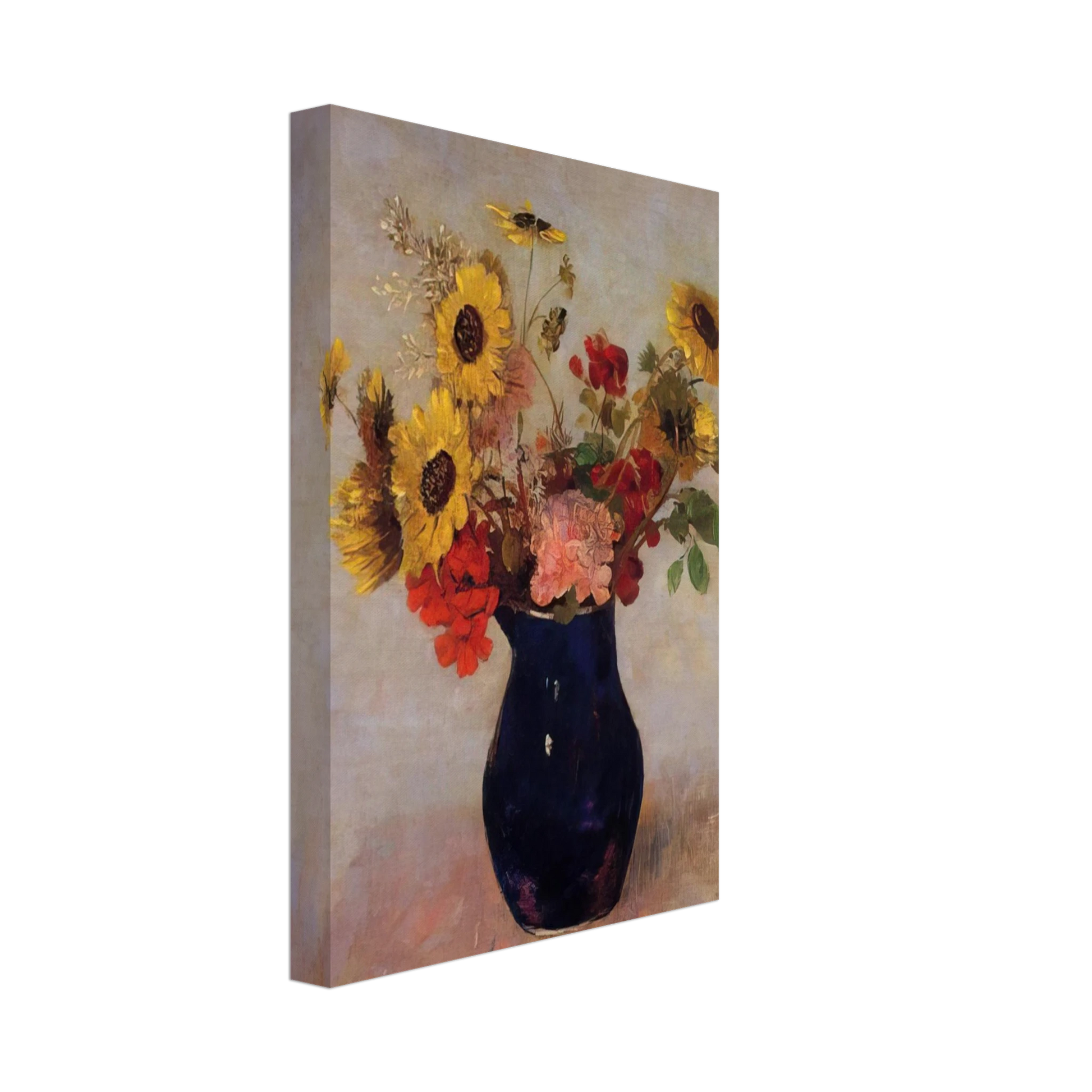 Odilon Redon - VASE OF FLOWERS Canvas - 40x60 cm / 16x24 inches-canvas