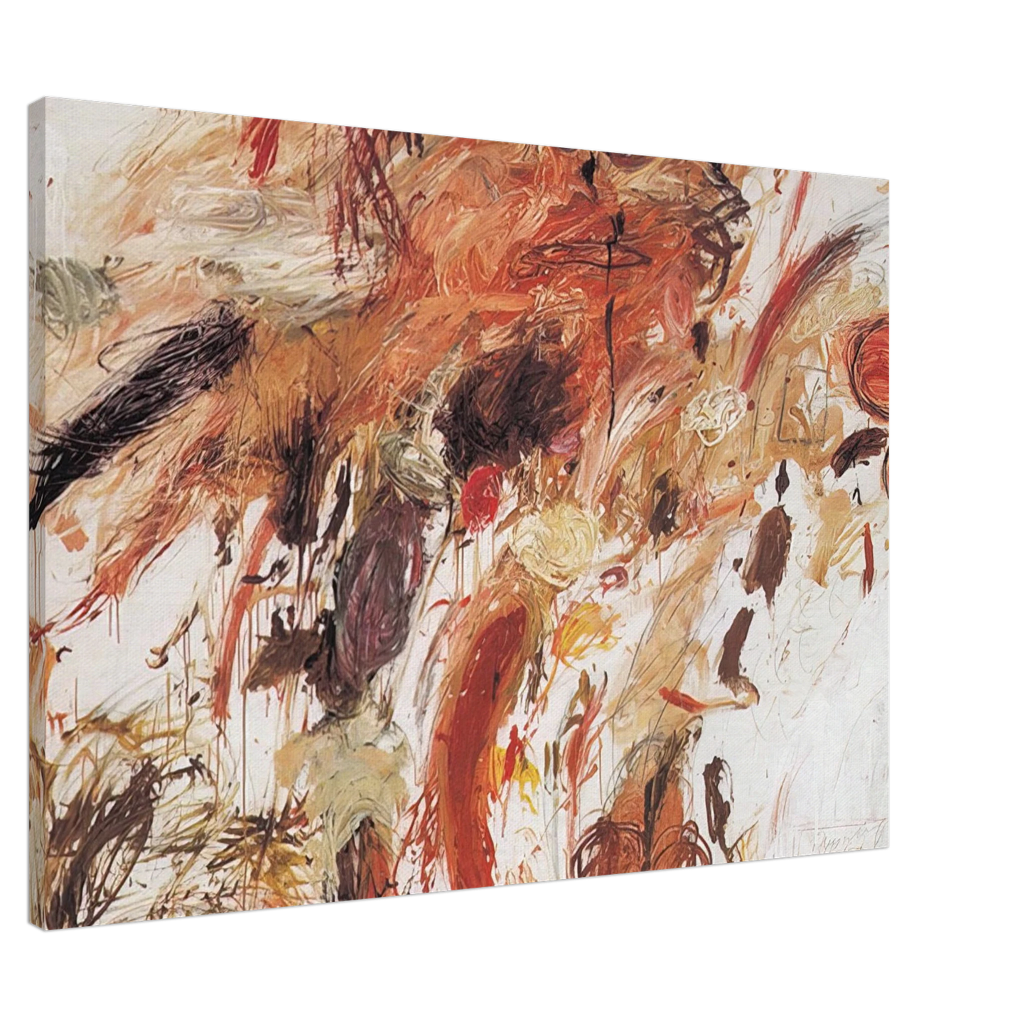 Cy Twombly - Ferragosto V Canvas - 20x30 cm / 8x12 inches-canvas