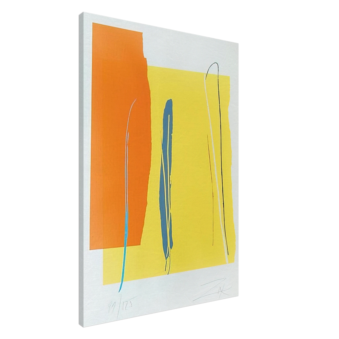 Larry Zox - Niagara Series IV - 1980 Canvas - 20x30 cm / 8x12 inches-canvas