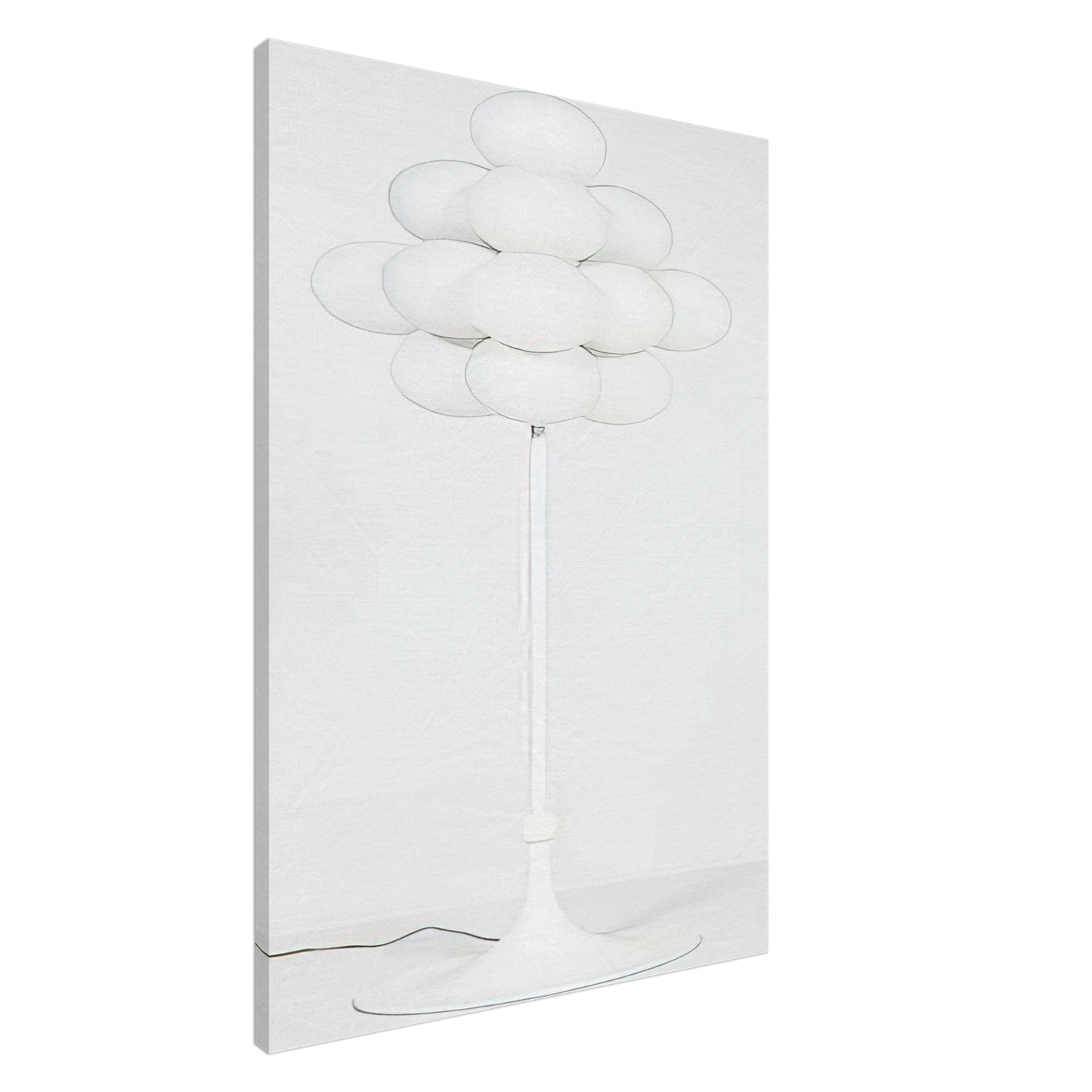 Max Bill - Floor Lamp - 1960 Canvas - 20x30 cm / 8x12 inches-canvas