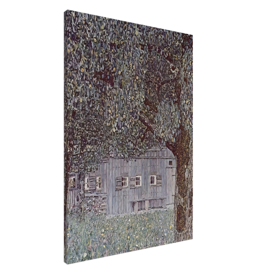 Gustav Klimt - FARMHOUSE IN UPPER AUSTRIA 1912 Canvas - 20x30 cm / 8x12 inches-canvas