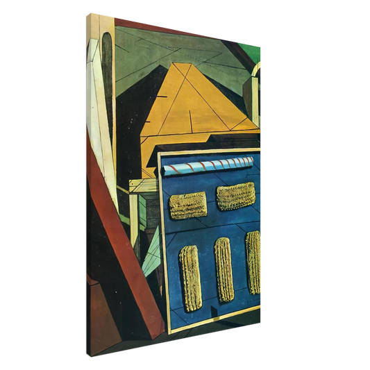 Giorgio de Chirico - THE GENTLE AFTERNOON 1916 Canvas - 20x30 cm / 8x12 inches-canvas