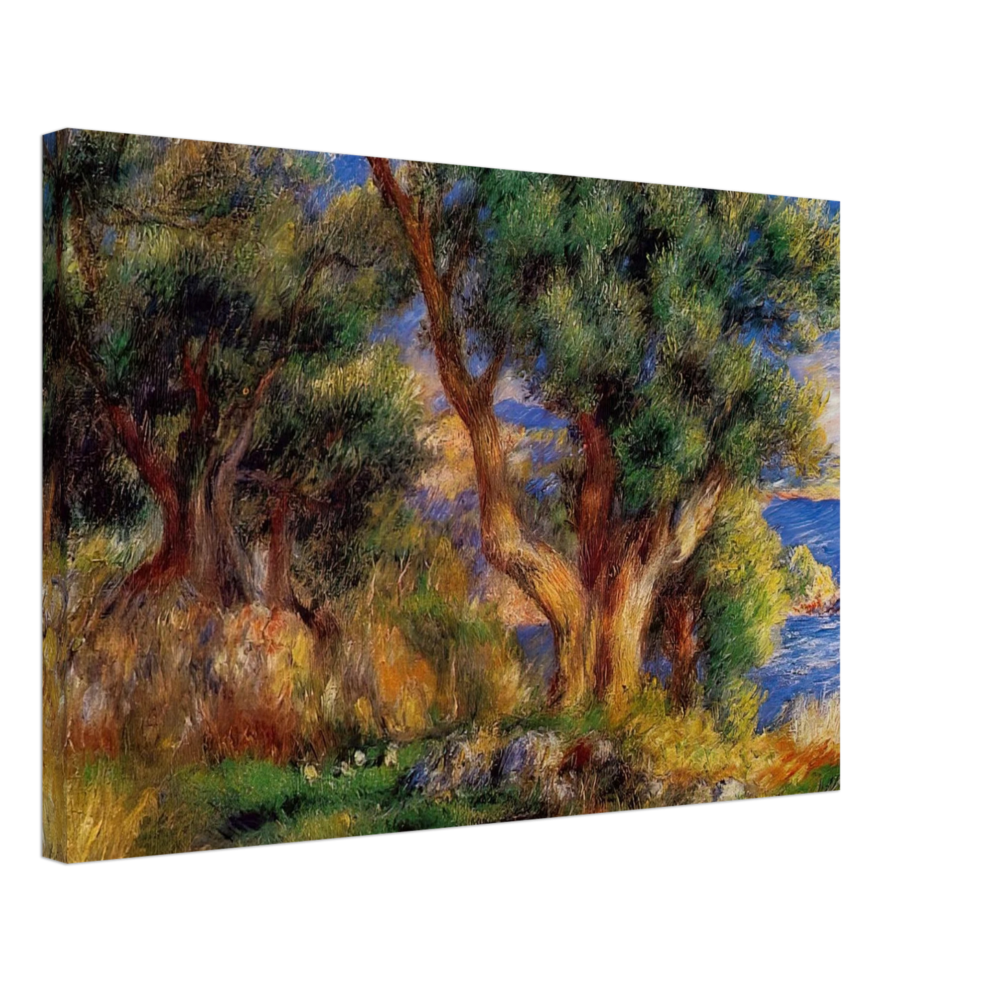 Pierre-Auguste Renoir - Landscape near Manton Canvas - 40x60 cm / 16x24 inches-canvas