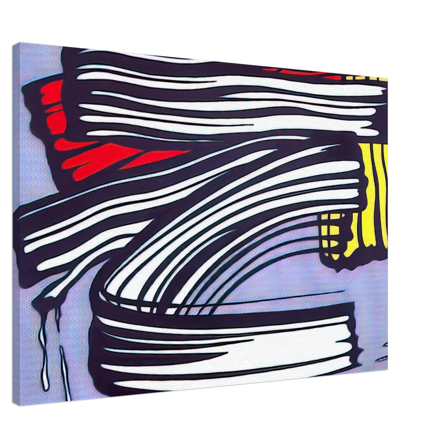 Roy Lichtenstein - LITTLE BIG PAINTING 1965 Canvas - 20x30 cm / 8x12 inches-canvas