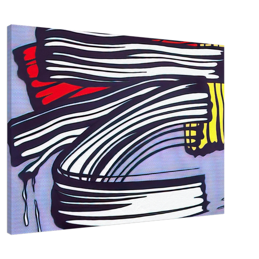 Roy Lichtenstein - LITTLE BIG PAINTING 1965 Canvas - 20x30 cm / 8x12 inches-canvas