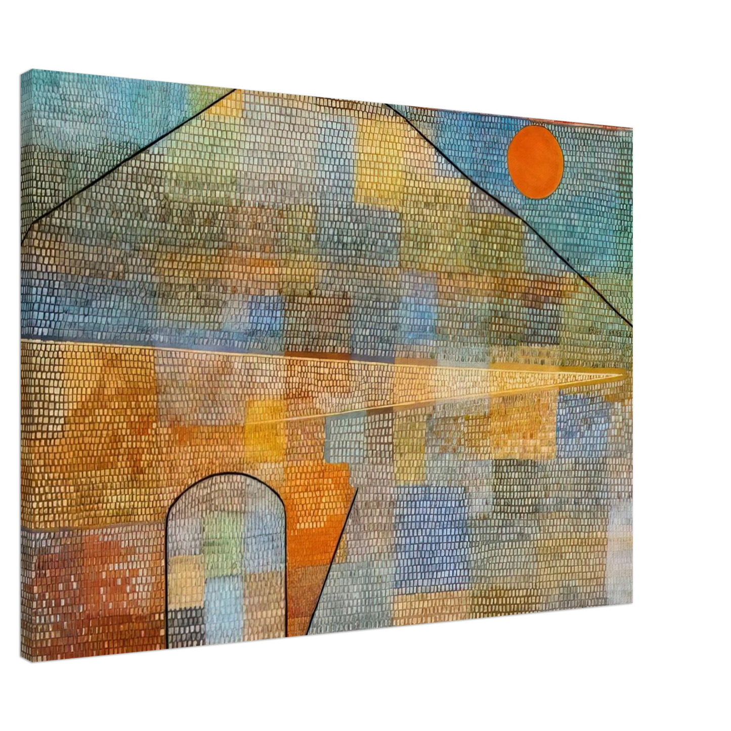 Paul Klee - TO THE PARNASSUS 1932 Canvas - 20x30 cm / 8x12 inches-canvas