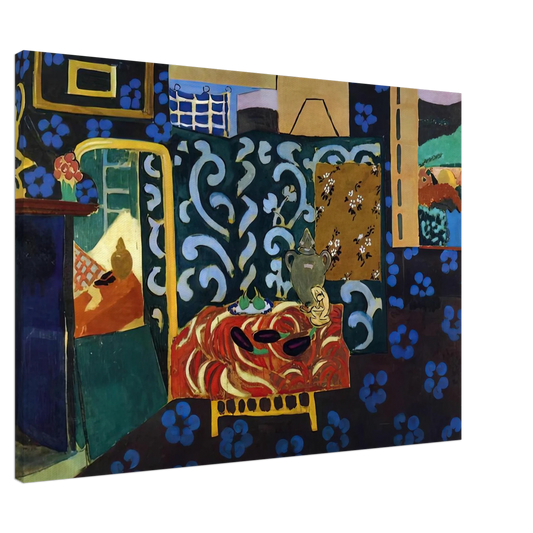 Henri Matisse - STILL LIFE WITH AUBERGINES 1911 Canvas - 20x30 cm / 8x12 inches-canvas
