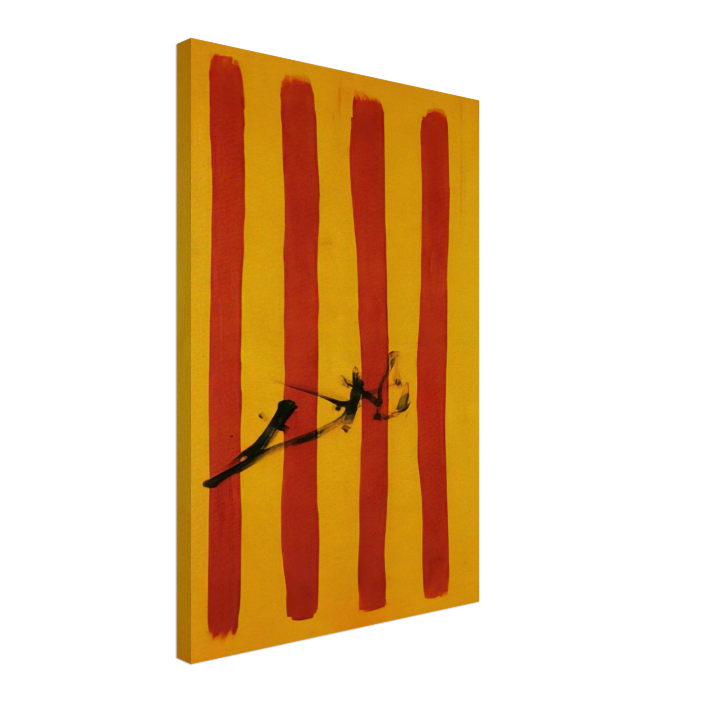 Salvador Dali - THE DALINIAN SENYERA CATALONIAN NATIONAL FLAG Canvas - 40x60 cm / 16x24 inches-canvas