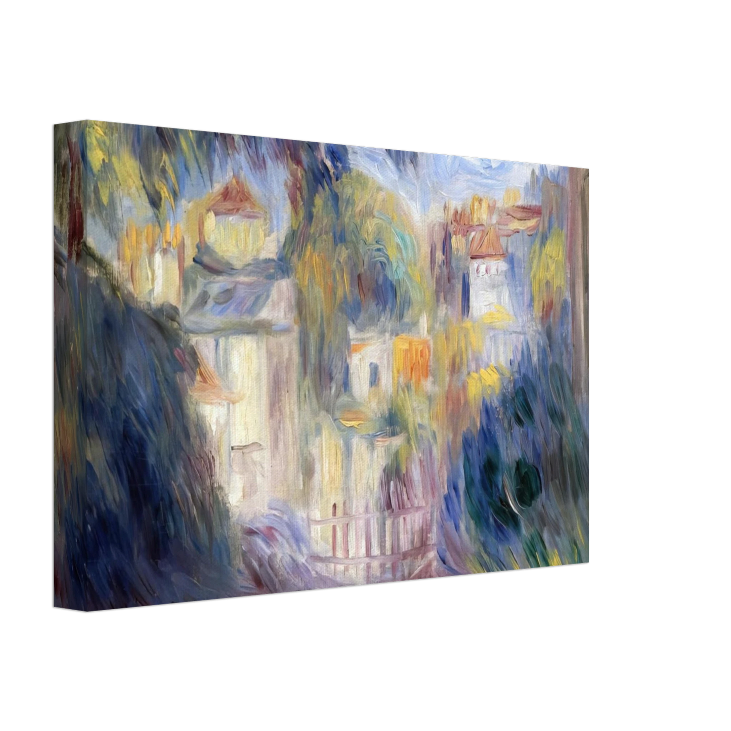 Pierre-Auguste Renoir - Landscape with Red Roofs Canvas - 40x60 cm / 16x24 inches-canvas