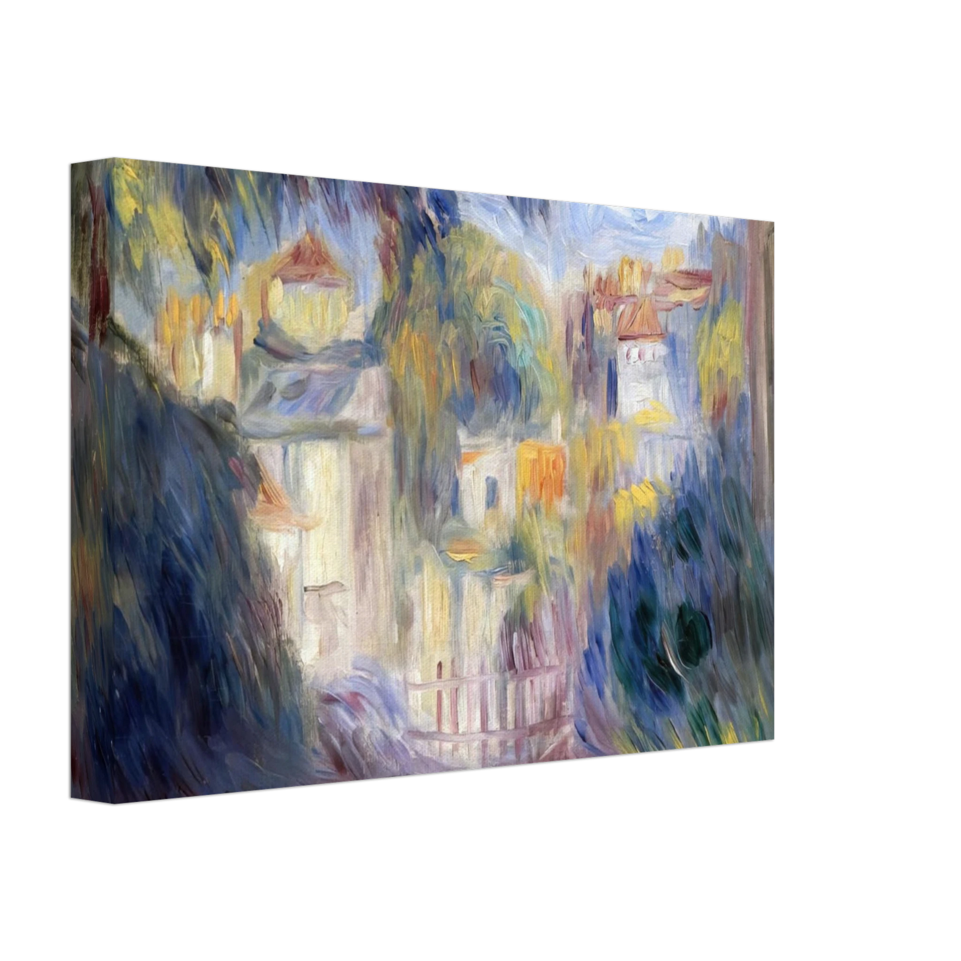 Pierre-Auguste Renoir - Landscape with Red Roofs Canvas - 40x60 cm / 16x24 inches-canvas