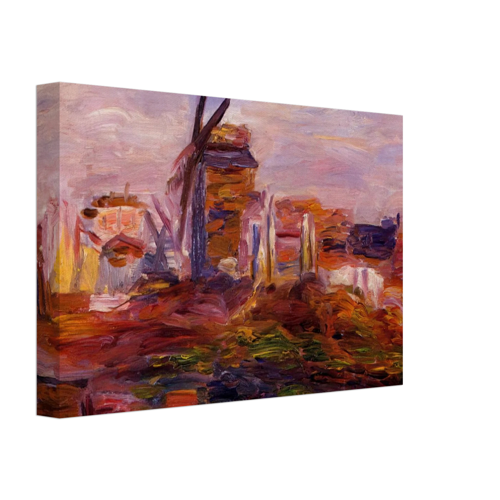 Pierre-Auguste Renoir - Windmill Canvas - 40x60 cm / 16x24 inches-canvas