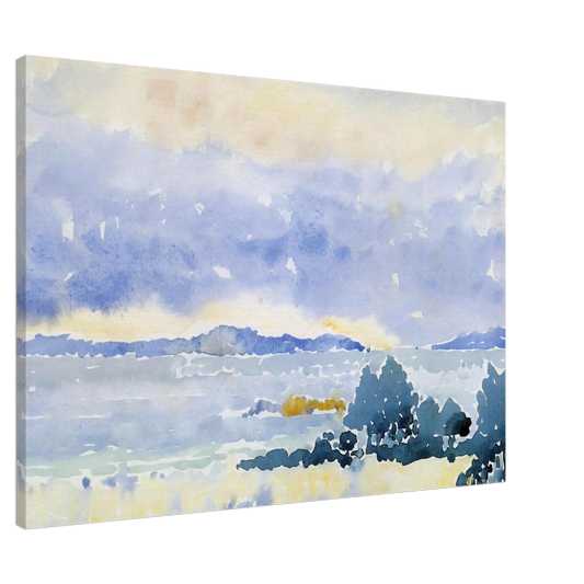 Henri-Edmond Cross - Land by the Sea Canvas - 20x30 cm / 8x12 inches-canvas