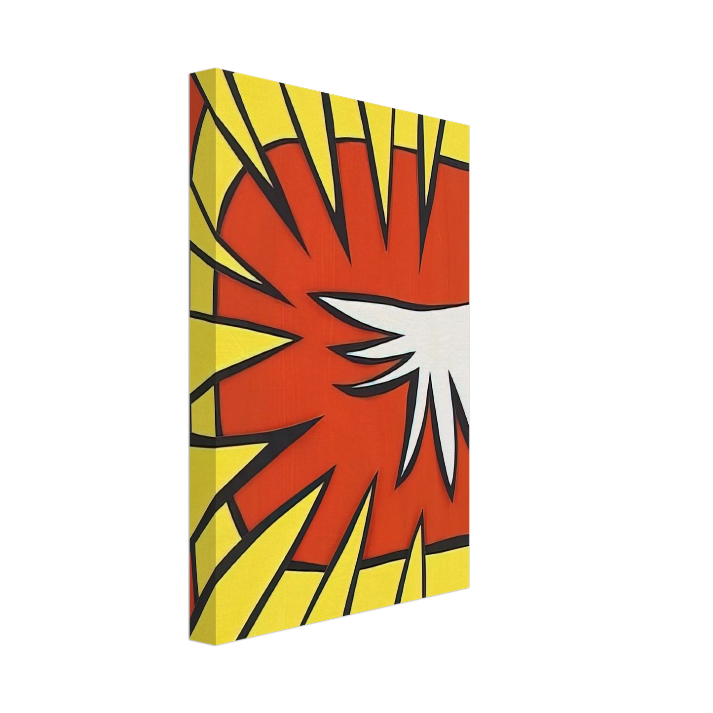 Nicholas Krushenick - Untitled - 1963 Canvas - 40x60 cm / 16x24 inches-canvas