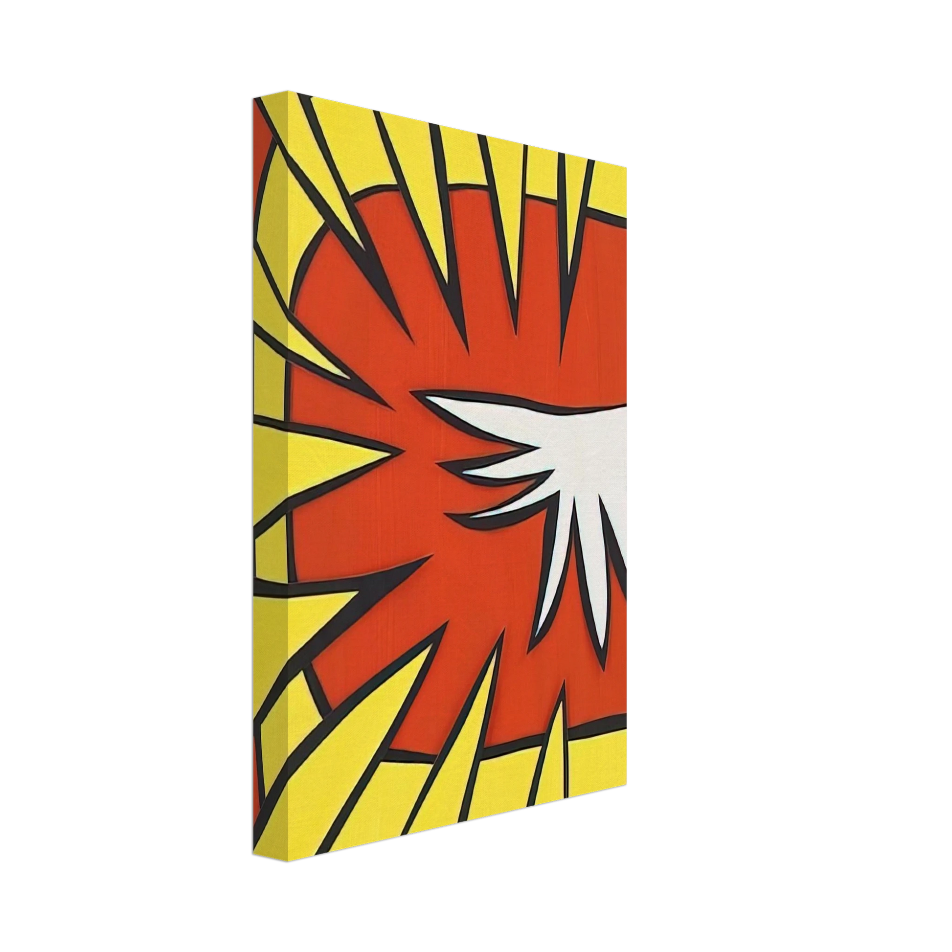 Nicholas Krushenick - Untitled - 1963 Canvas - 40x60 cm / 16x24 inches-canvas