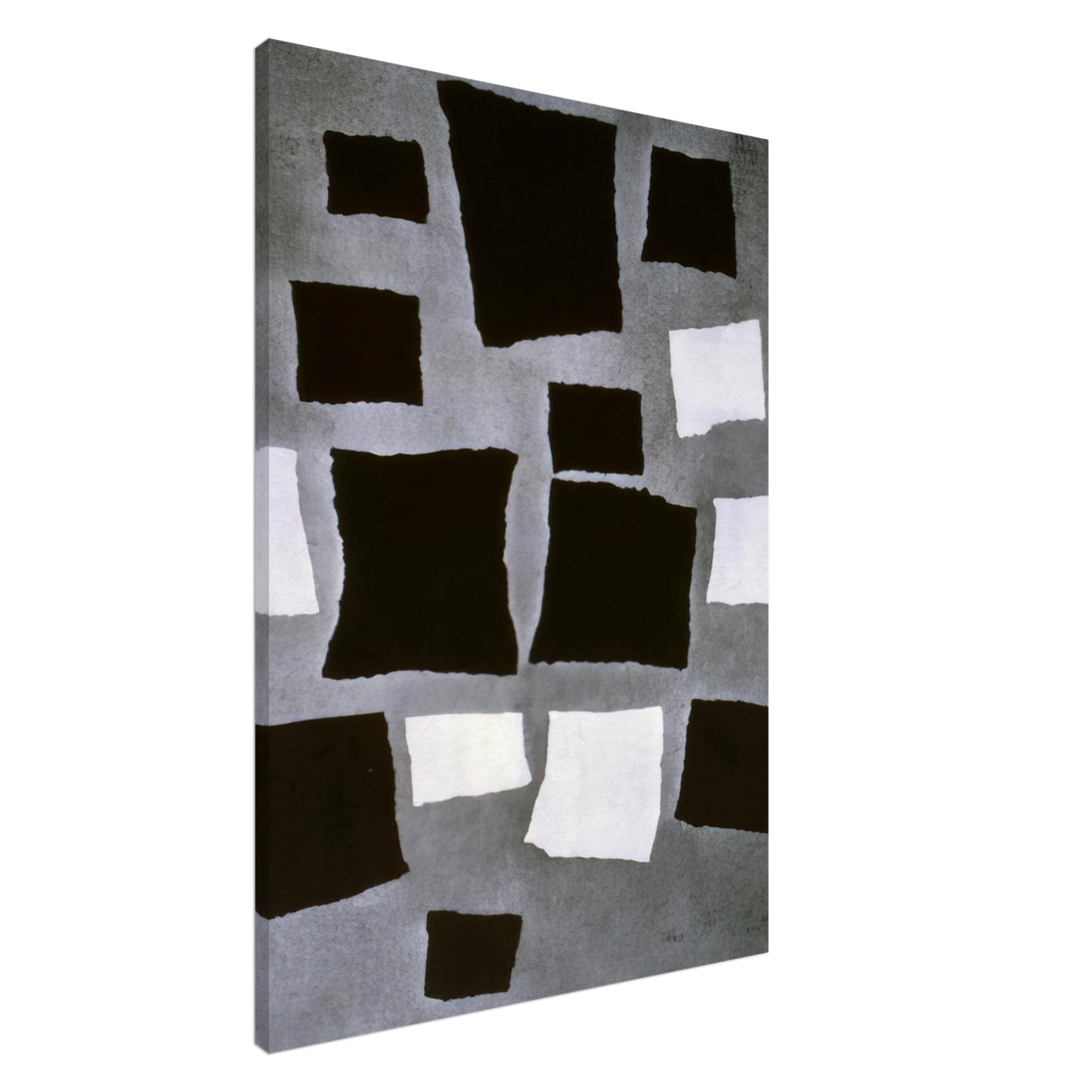 Jean Arp - Squares or Rectangles Arranged According to the Laws of Chance Canvas - 20x30 cm / 8x12 inches-canvas