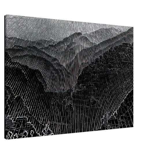 MC Escher - ROSSANO CALABRIA FEBRUARY 1931 1931 Canvas - 20x30 cm / 8x12 inches-canvas