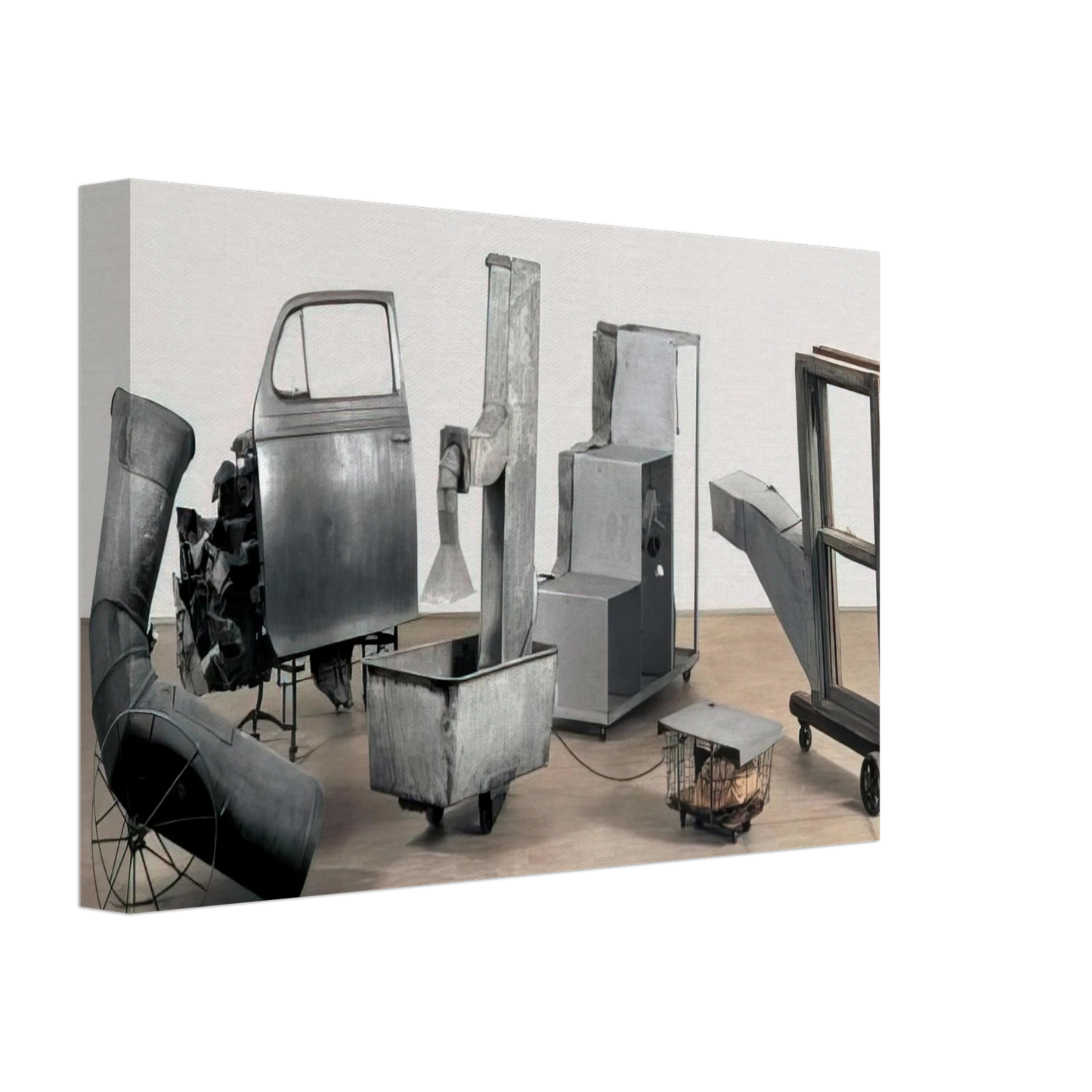 Robert Rauschenberg - ORACLE 1965 Canvas - 40x60 cm / 16x24 inches-canvas