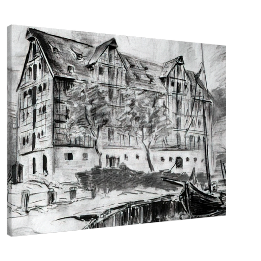 Konrad Zuse - Untitled - 1926 Canvas - 20x30 cm / 8x12 inches-canvas