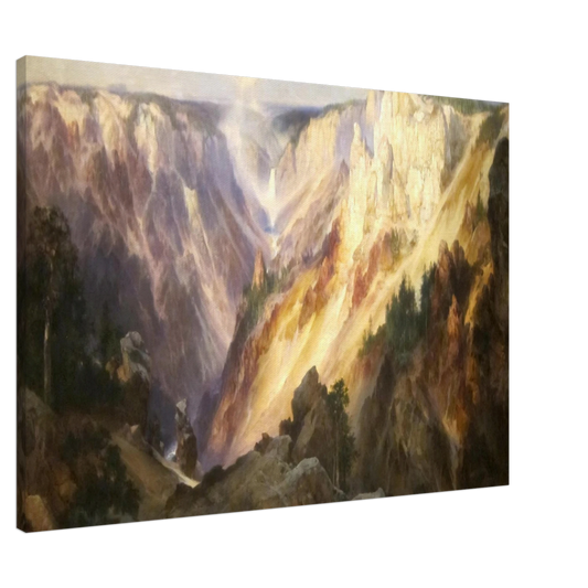 Thomas Moran - Grand Canyon of the Yellowstone Canvas - 20x30 cm / 8x12 inches-canvas