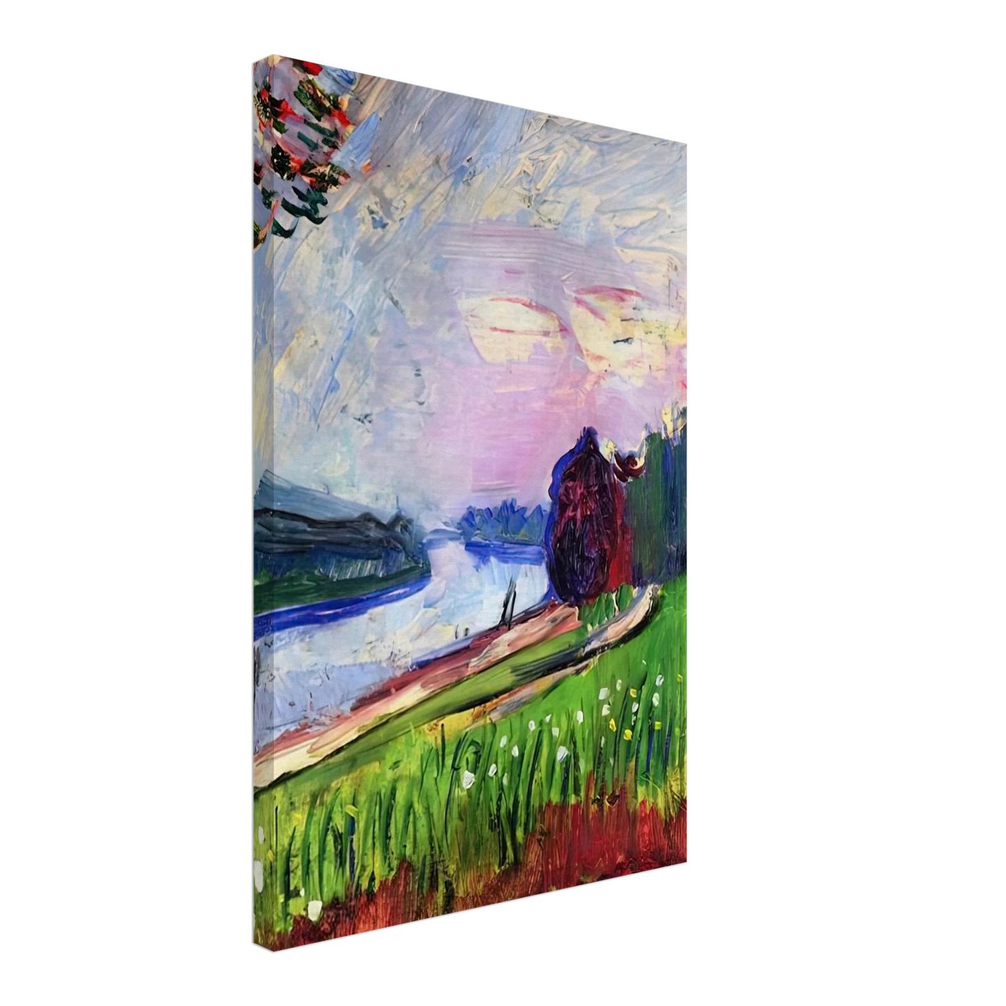 Henri Matisse - COPSE OF THE BANKS OF THE GARONNE 1900 Canvas - 40x60 cm / 16x24 inches-canvas