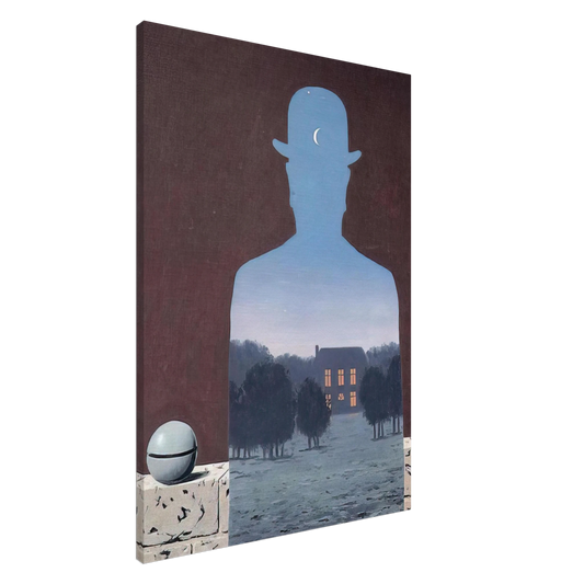 Rene Magritte - THE HAPPY DONOR 1966 Canvas - 20x30 cm / 8x12 inches-canvas