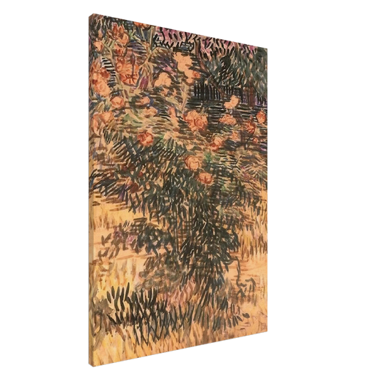 Vincent van Gogh - Oleanders, the Hospital Garden at Saint-Remy Canvas - 20x30 cm / 8x12 inches-canvas