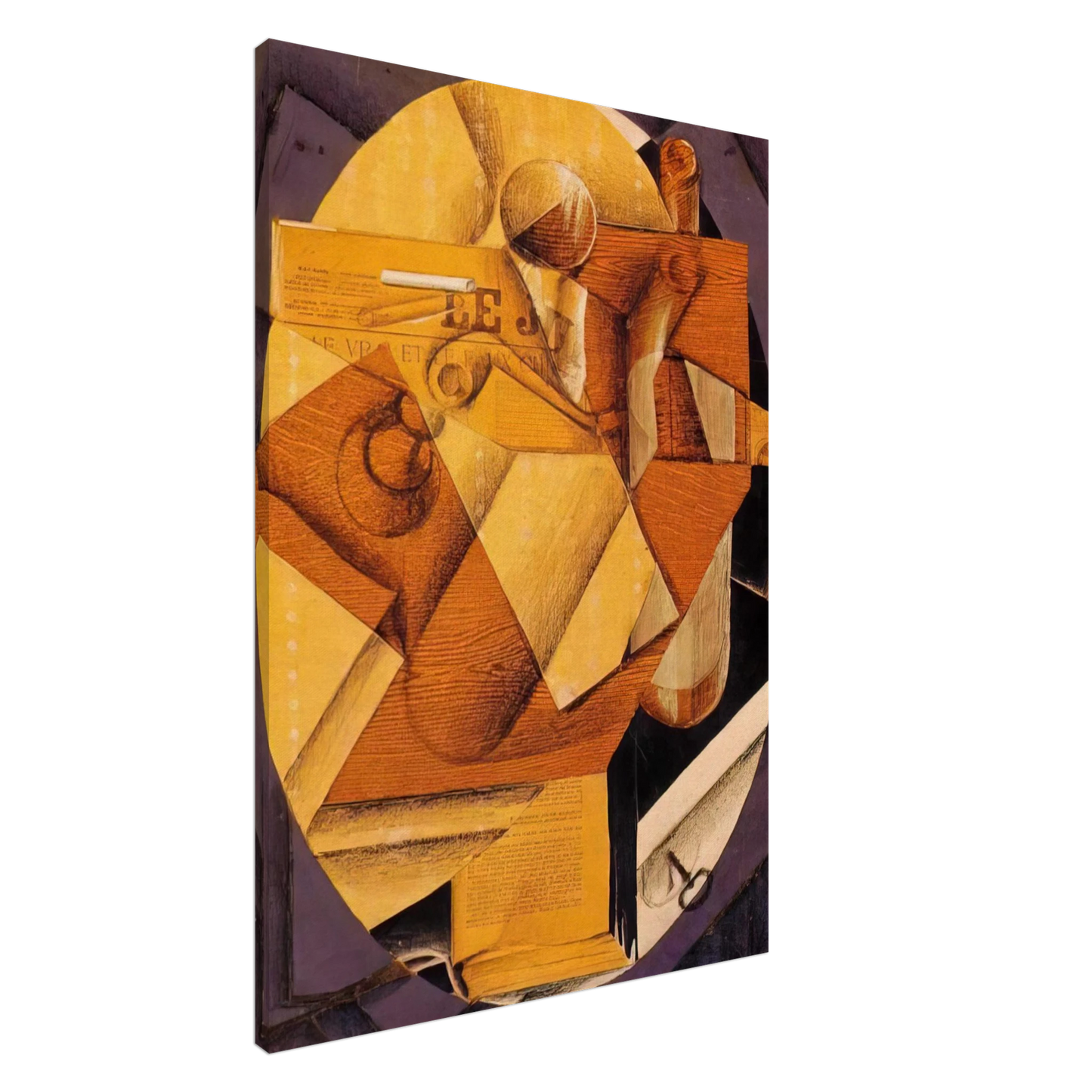 Juan Gris - THE TABLE 1914 Canvas - 20x30 cm / 8x12 inches-canvas