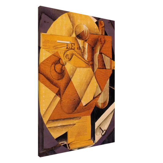 Juan Gris - THE TABLE 1914 Canvas - 20x30 cm / 8x12 inches-canvas