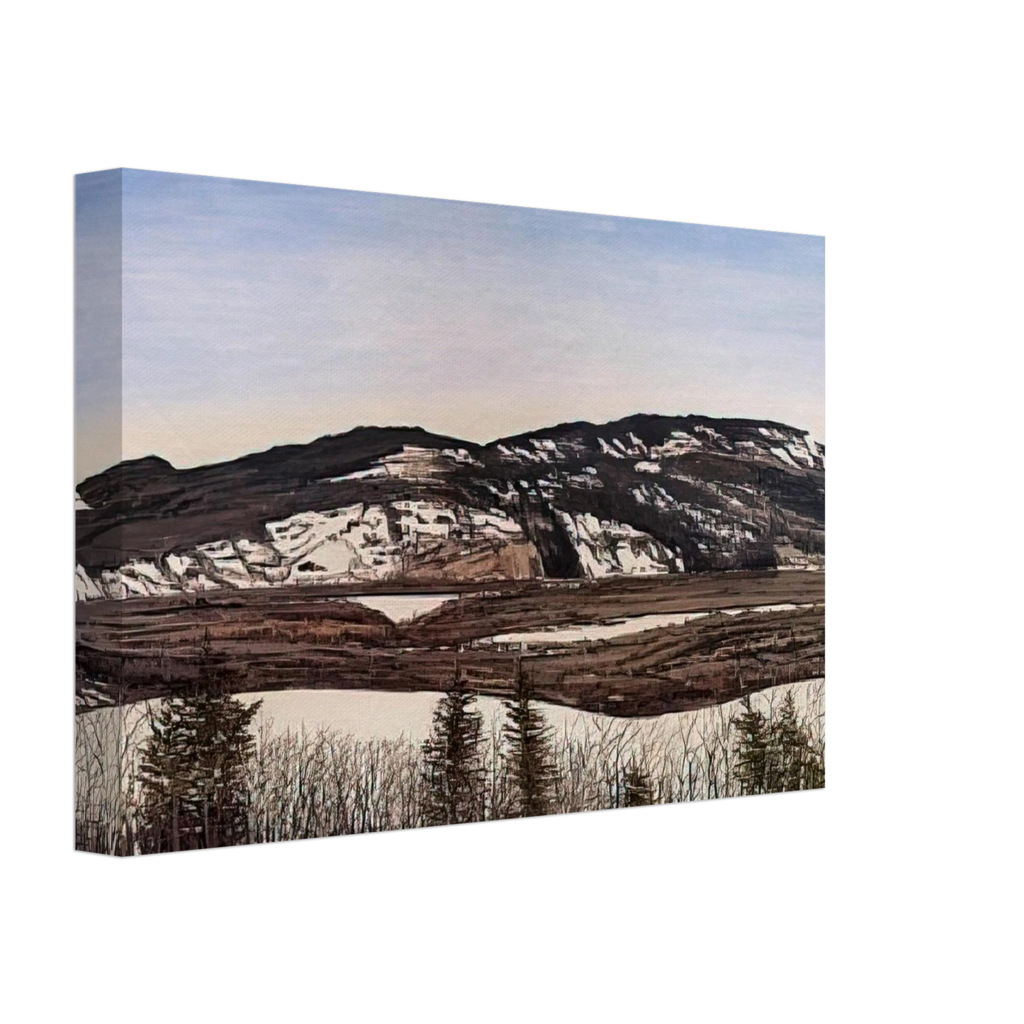 Neil Welliver - Hope to Megunticook - 1992 Canvas - 70x100 cm / 28x40 inches-canvas