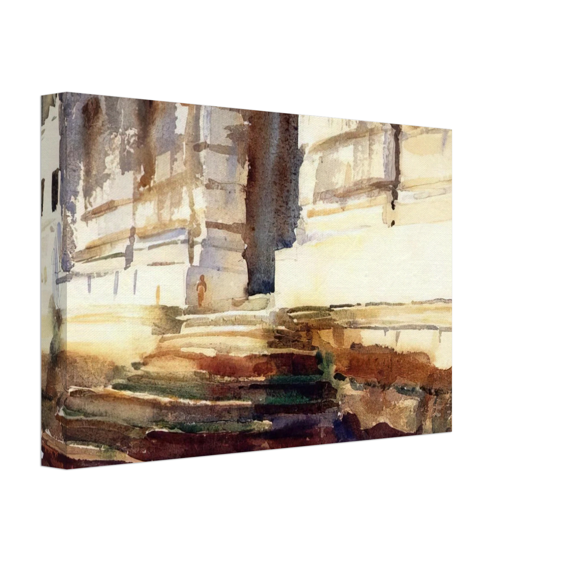 John Singer Sargent - Steps of a Palace Canvas - 40x60 cm / 16x24 inches-canvas