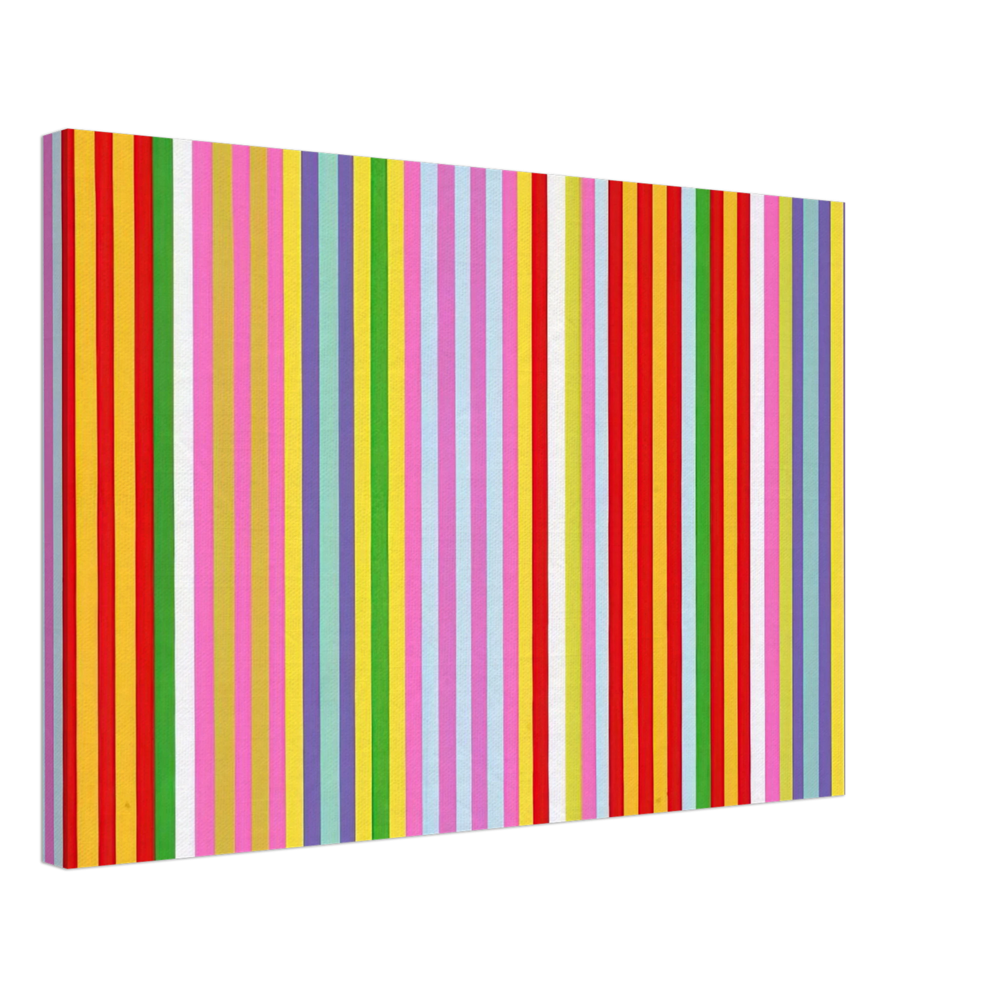 Gene Davis - Powwow - 1969 Canvas - 40x60 cm / 16x24 inches-canvas